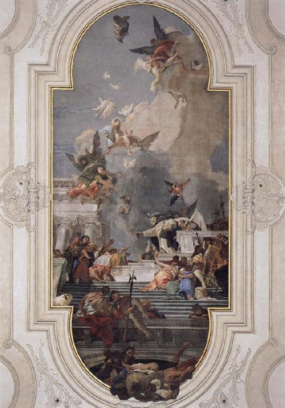 Giovanni Battista Tiepolo Donation of the Rosary oil painting image